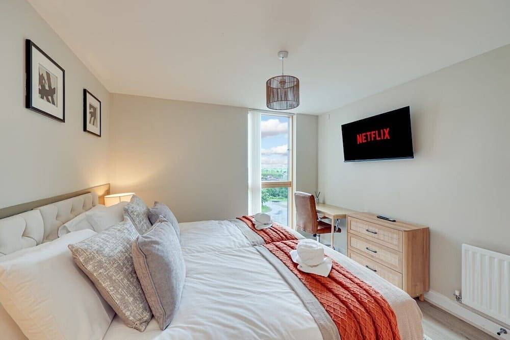 Ganze Wohnung, Elegant Apartment @ The Vizion • City Centre • Balcony • Parking • Super-Fast Wifi • Yoko Property in Milton Keynes, Südostengland