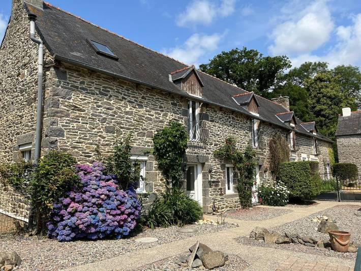 Maison de campagne pour 4 personnes, avec Terrasse ainsi que Jardin et Vue à Saint-Jacut-du-Mené