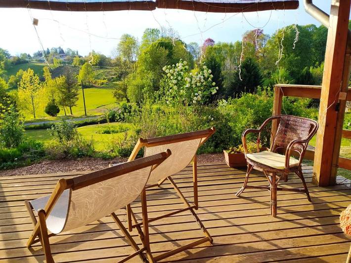 Maison d’hôte pour 2 personnes, avec vue et jardin