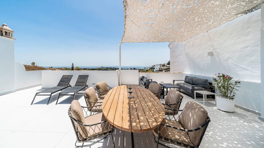 Ganze Wohnung, Paraiso Pueblo 2 | Marbella Terrace Pools Gym in Benahavís, Cordillera Penibética