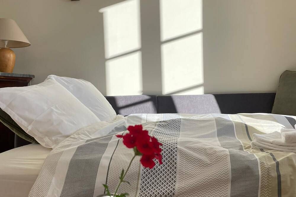 Casa-Vista al campo-Baño privado con bañera in Sarrians, Vaucluse