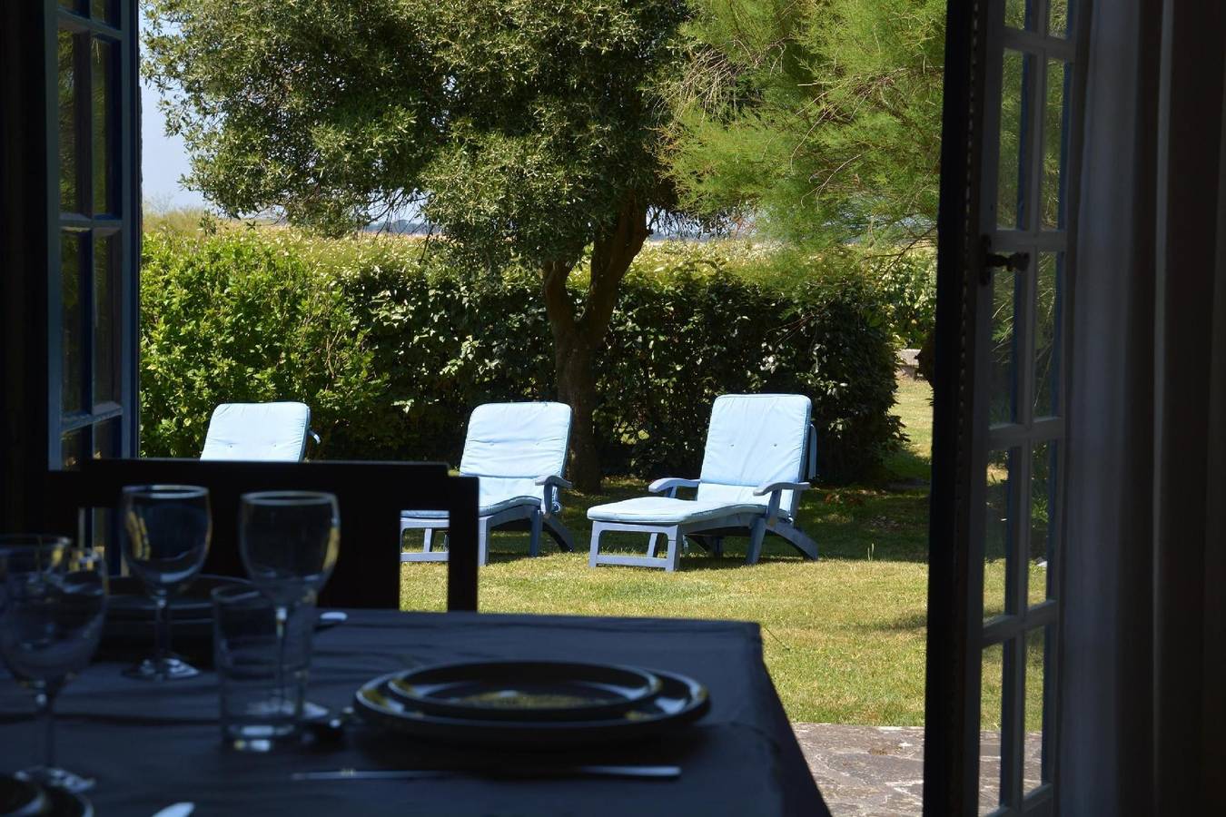Ferienhaus "Men Meur" mit Blick auf das Wasser in Guilvinec, Quimper und Umgebung