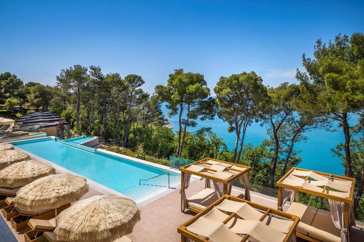 Ferienhaus für 3 Personen, mit Terrasse und Kinderpool sowie Pool und Ausblick in Lanterna - 3