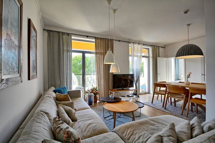 Vakantiewoning voor 4 personen, with sauna and balkon as well as zwembad and whirlpool in Kołobrzeg
