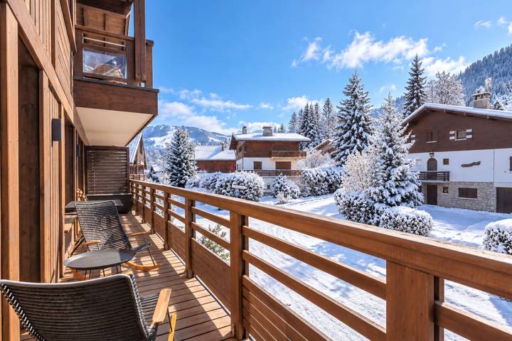 Ferienwohnung für 6 Personen, mit Balkon und Pool sowie Sauna