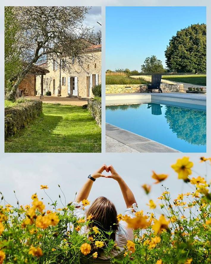 Gîte pour 2 personnes, avec vue ainsi que jardin et piscine, animaux acceptés à Blanquefort-sur-Briolance - 3