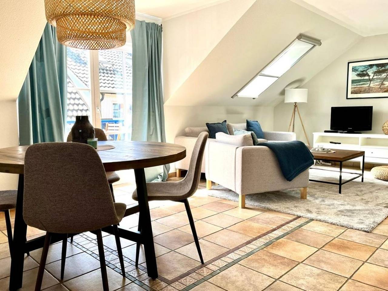 Ganze Wohnung, Ferienwohnung "Wohndiele 1" - im Dachgeschoss ca.50 m² Wohnfläche für 2 Personen in Ahrenshoop, Fischland