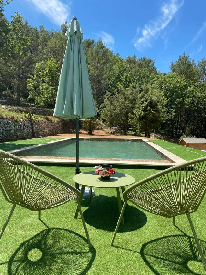 Maison de campagne pour 2 personnes, avec jacuzzi ainsi que piscine et jardin à Saint-Zacharie - 2