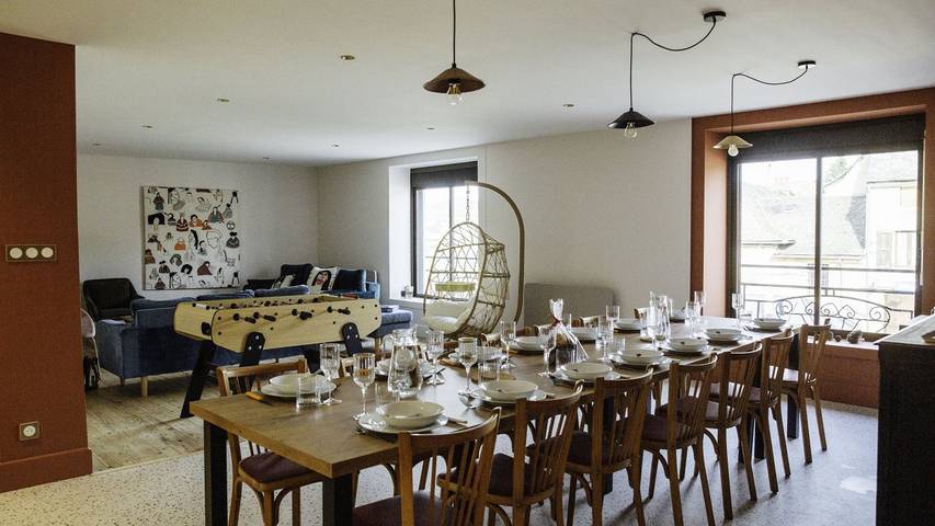 Gîte pour 12 personnes, avec balcon