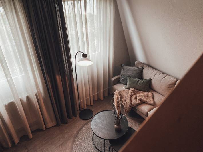Ferienwohnung für 4 Personen, mit Terrasse und Ausblick sowie Seeblick im Münsterland