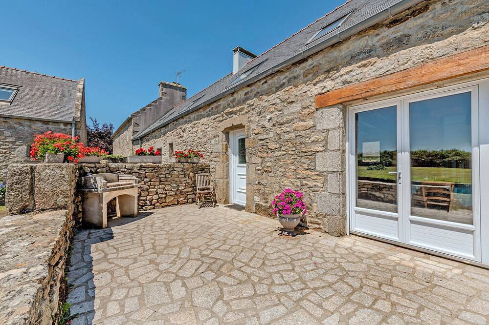 Casa de vacaciones 'Le Gîte Vert 3' con terraza privada y jardín compartido in Porspoder, Región de Brest