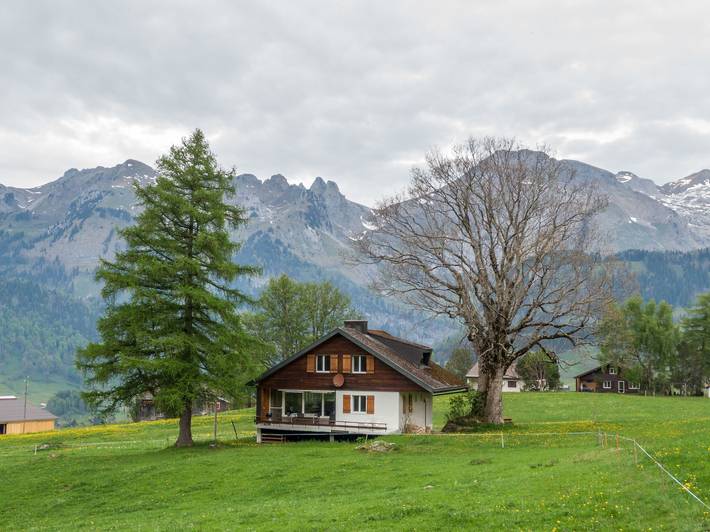 Ferienhaus für 8 Personen, mit Terrasse und Garten sowie Sauna in Wildhaus-Alt St. Johann