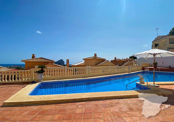 Bungalow für 6 Personen, mit Meerblick und Pool sowie Garten und Terrasse, mit Haustier in Calpe - 2