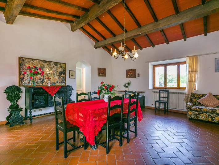 Gîte pour 6 personnes, avec terrasse ainsi que vue et jardin, animaux acceptés à Monteriggioni - 3