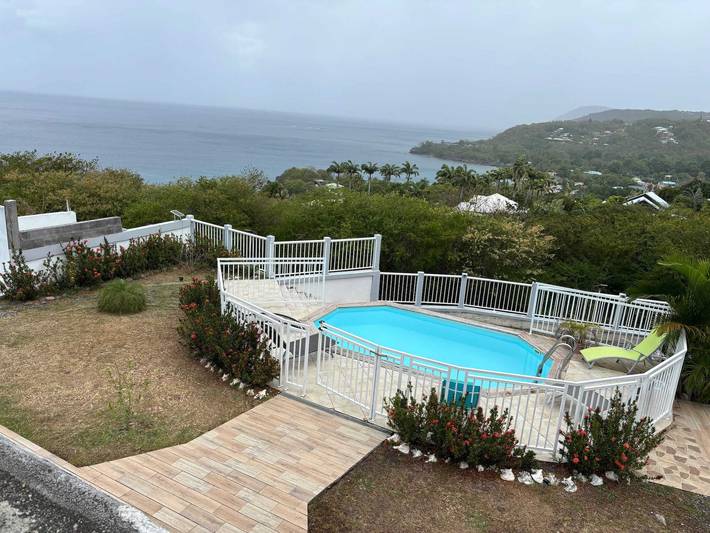 Villa pour 10 personnes, avec piscine et balcon à Deshaies