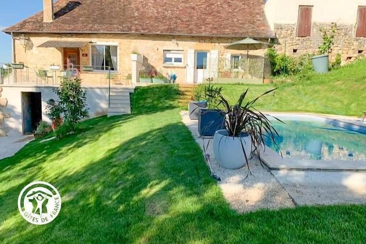 Ferienhaus für 2 Personen, mit Garten und Pool - 1