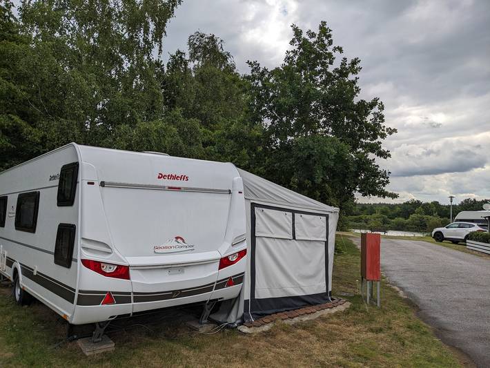 Camping für 5 Personen, mit Ausblick und Garten sowie Terrasse an der Nordsee