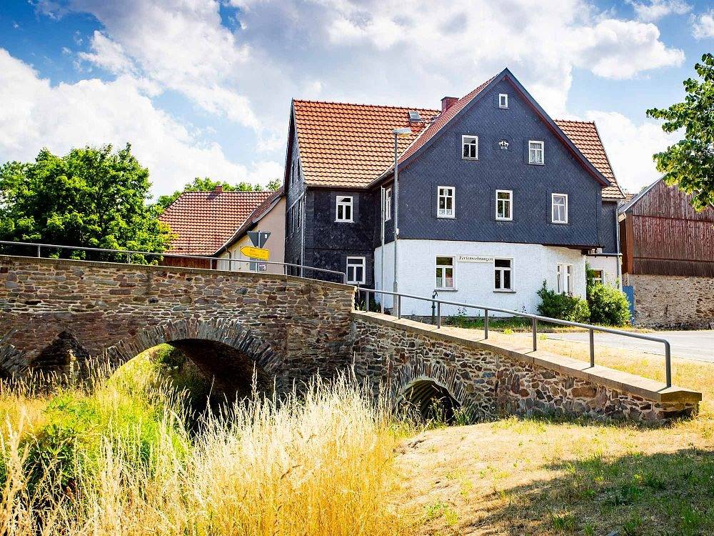 Ganze Ferienwohnung, Brückenhof Rohna - Kälberstall in Harth-Pöllnitz, Region Greiz