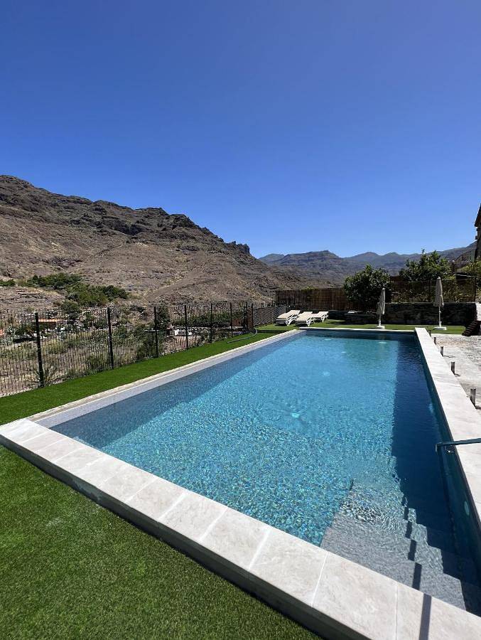 Casa rural para 5 personas, con piscina además de vistas y jardín en Mogán