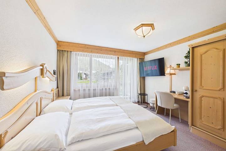 Ganze Wohnung, Bergblick-Doppelzimmer nahe SaasFee in Saas-Almagell, Walliser Alpen