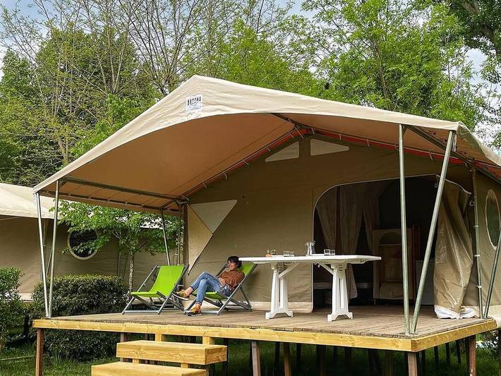 Tente pour 4 personnes, animaux acceptés - 1