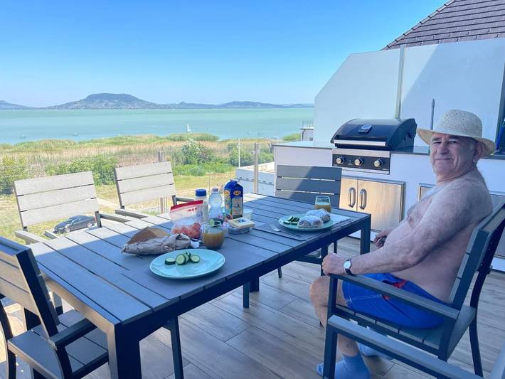 Ferienwohnung für 5 Personen, mit Balkon und Terrasse sowie Garten und Seeblick in Balatonfenyves - 4