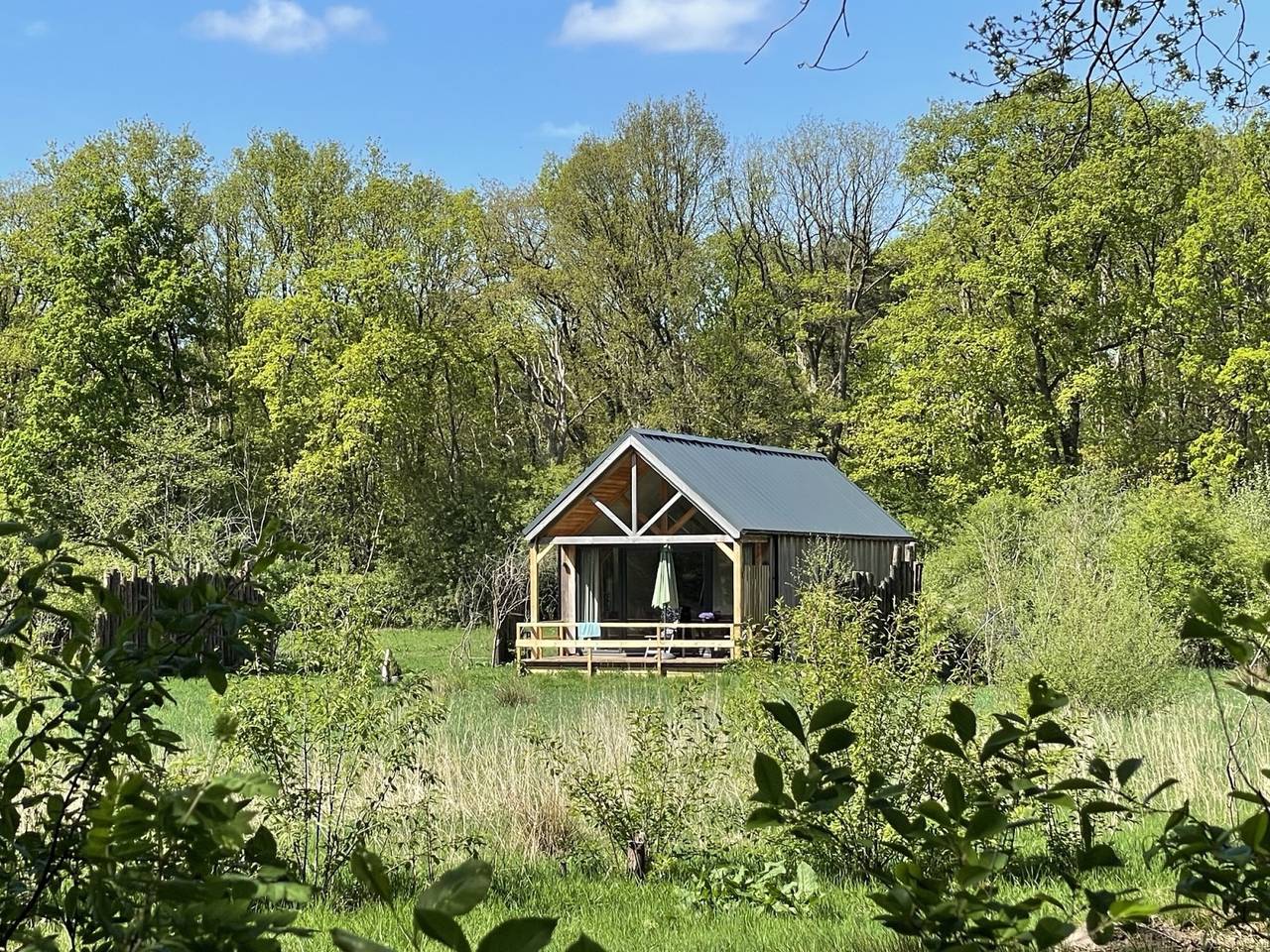 Geräumiges Ferienhaus für zwei Personen mit unverbautem Blick auf die Natur in Dwingeloo in Nationalpark Dwingelderveld