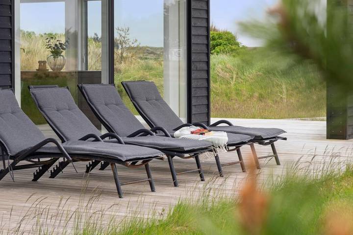 Modernes Ferienhaus am Ringkøbing Fjord mit Sauna, Whirlpool und Aktivitäten für die ganze Familie in Skodbjerge, Haurvig