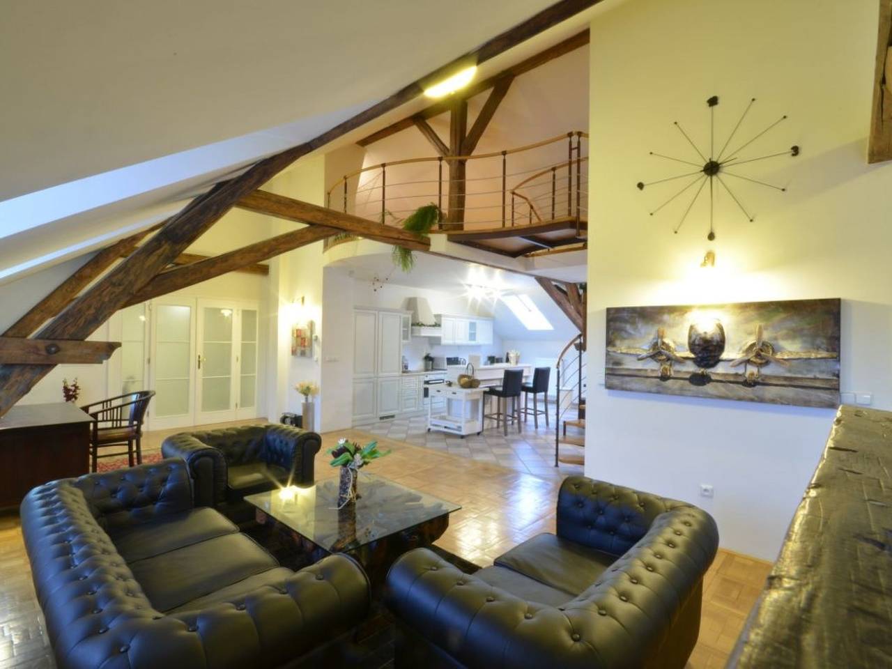 Geheel appartement, Apartment mit Waschmaschine und Geschirrspüler in Staré Město, Praag