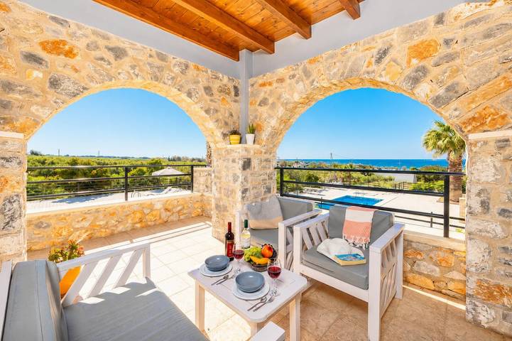 Villa für 5 Personen, mit Garten und Meerblick in Chania und Umgebung - 4