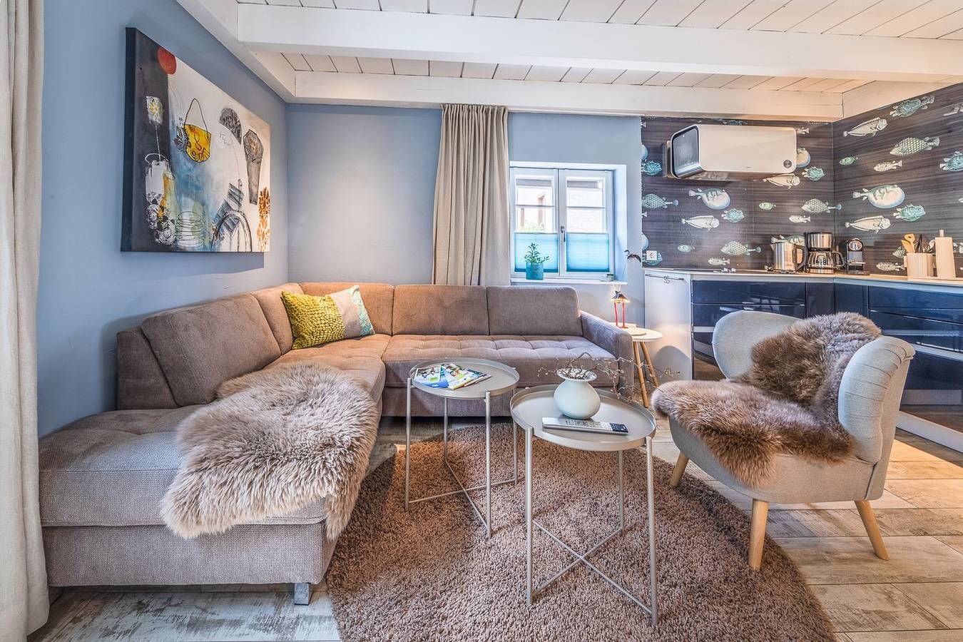 Ganze Wohnung, Fewo Maisonette im Ferienhaus Oberstaader, modern u. gemütlich, 2 Schlafzimmer in Öhningen, Untersee