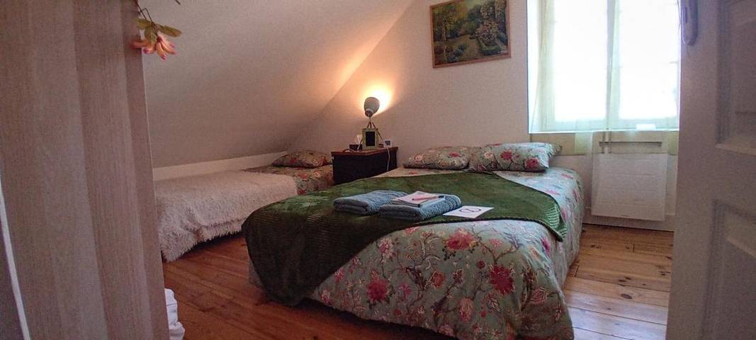 Appartement de vacances pour 3 personnes, avec jardin