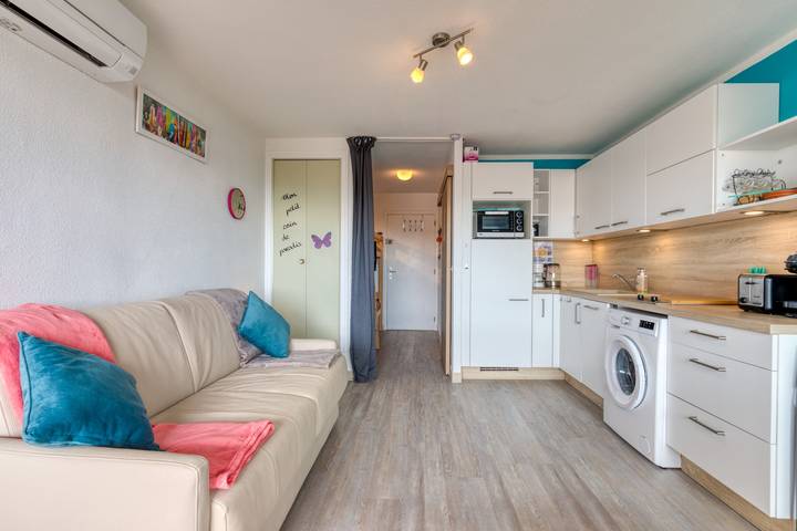 Apartamento entero, Estudio 'Les Ptits Loups, Le Grau D'agde' con vistas al mar y aire acondicionado in Grau d’Agde, Agde