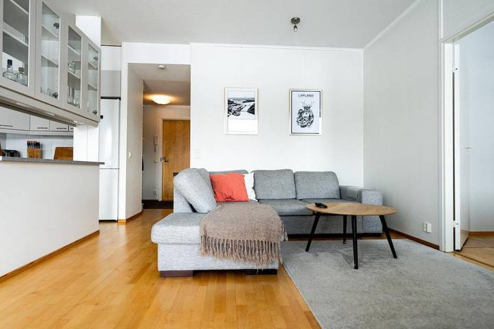 Ferienwohnung für 3 Personen, mit Ausblick und Balkon sowie Sauna in Rovaniemi