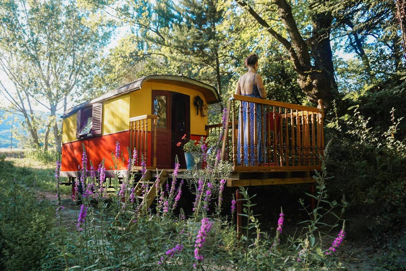Apartamento inteiro, Roulotte Tzigane à beira do ribeiro - drôme provençale (2p) in Marsanne, Nyons (Região)