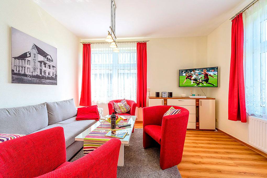 Ganze Ferienwohnung, D 098.011 - Fewo Haus Seerose in Thiessow, Mönchgut