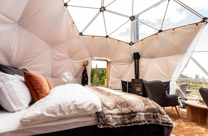 Camping für 2 Personen, mit Terrasse und Ausblick in Norwegen - 4