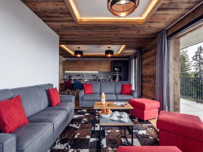 Chalet pour 14 personnes, avec terrasse et piscine, adapté aux familles dans La Rosière - 4