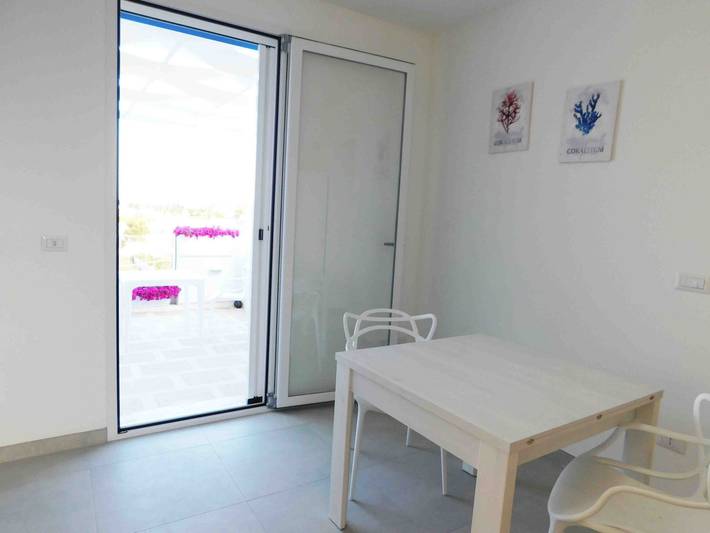 Apartamento entero, Apartamento 'Bilo Vista Mare Dauni' con balcón in Hotel Poseidone, Ugento