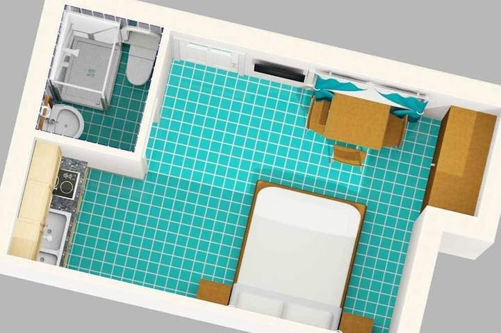Studio, terrace, first floor (Ortensia) in Anzio, Rom Provinz