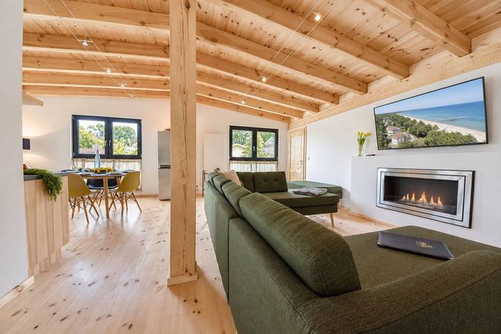 Ferienwohnung für 4 Personen, mit Terrasse und Garten sowie Sauna in Drei Kaiserbäder, Heringsdorf