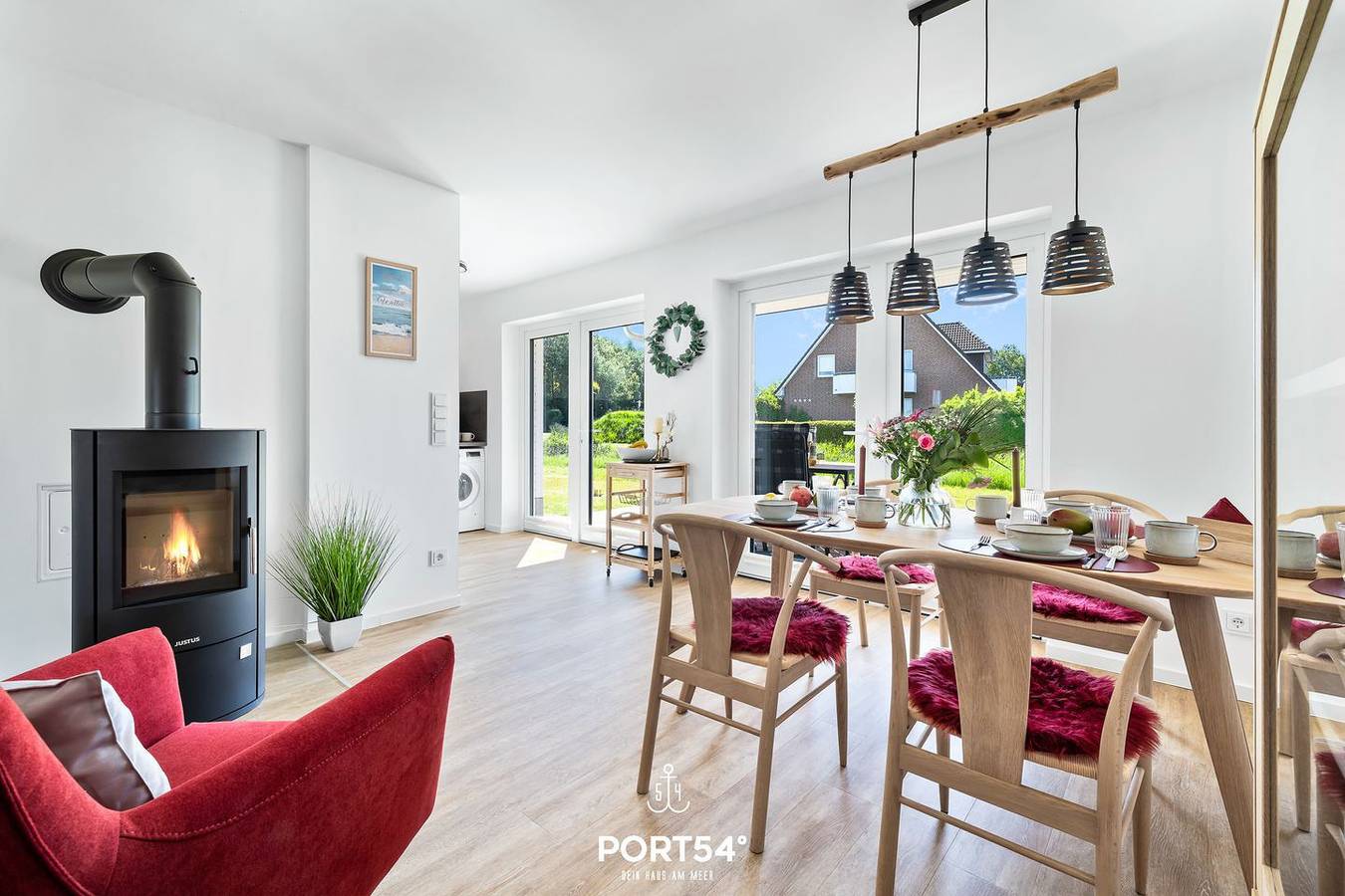 Ganze Wohnung, Kleine Perle -  Infrarotsauna, Kamin, Vollbad, Terrasse, Nordsee- und Strandnah in Büsum, Dithmarschen