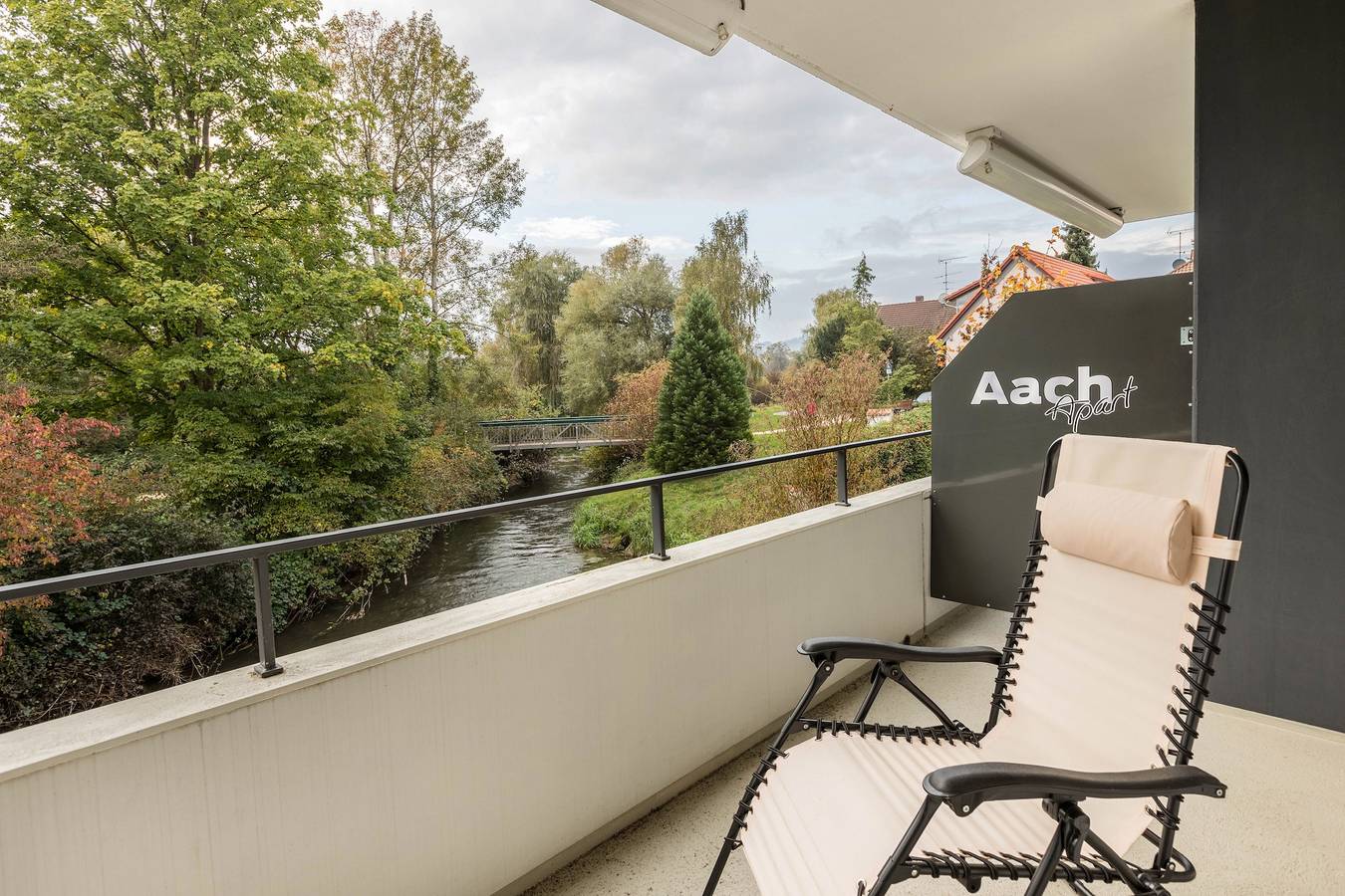 Ganze Wohnung, Apartment 2 im Aachapart - mit dem schönsten Blick auf die Aach, den Hohentwiel und das Rosenegg in Rielasingen-Worblingen, Hegau