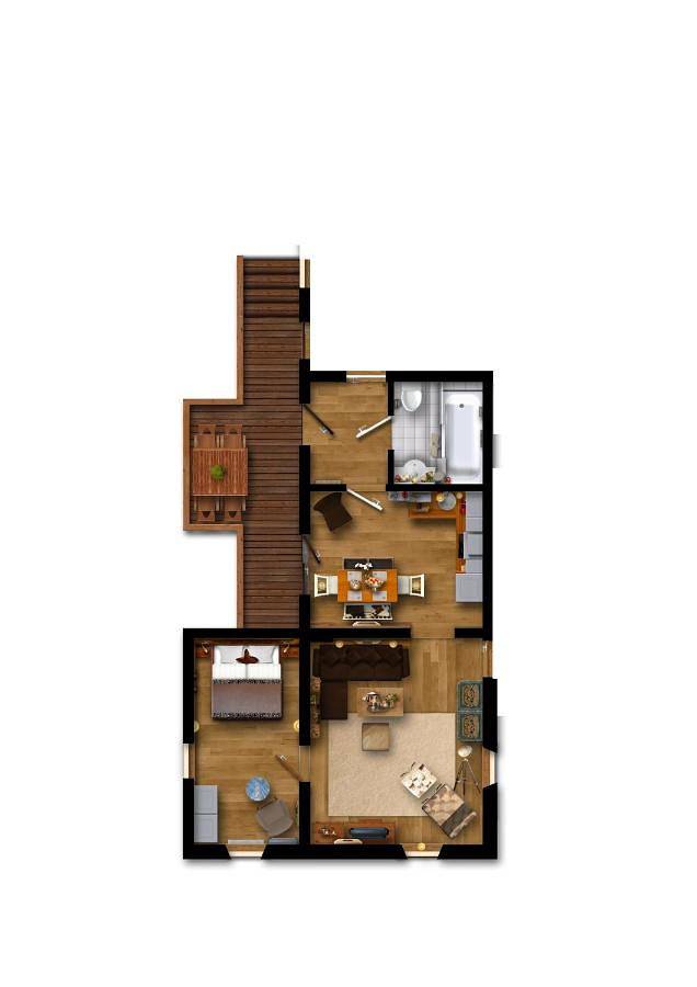 Hütte für 6 Personen, mit Balkon und Terrasse sowie Garten und Pool in Ehrwald - 2