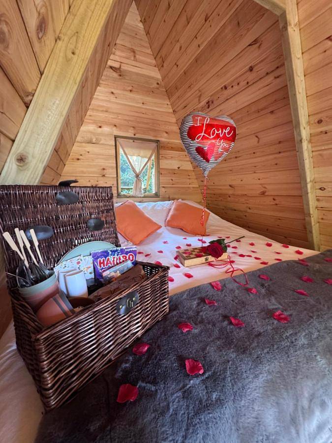 Glamping for 2 people, with Garden and View as well as Lake view in Surrey