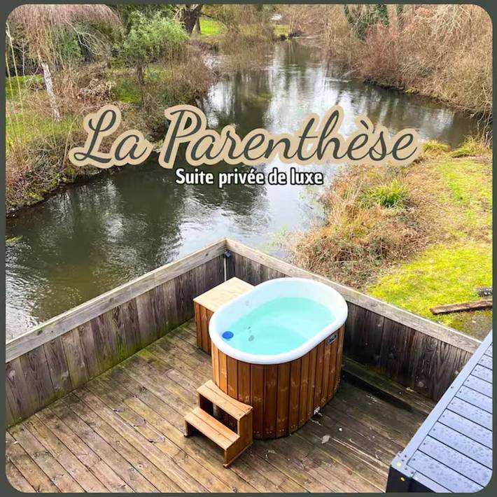 Gîte pour 2 personnes, avec Jacuzzi et Terrasse ainsi que Jardin et Vue à Boutigny-sur-Essonne