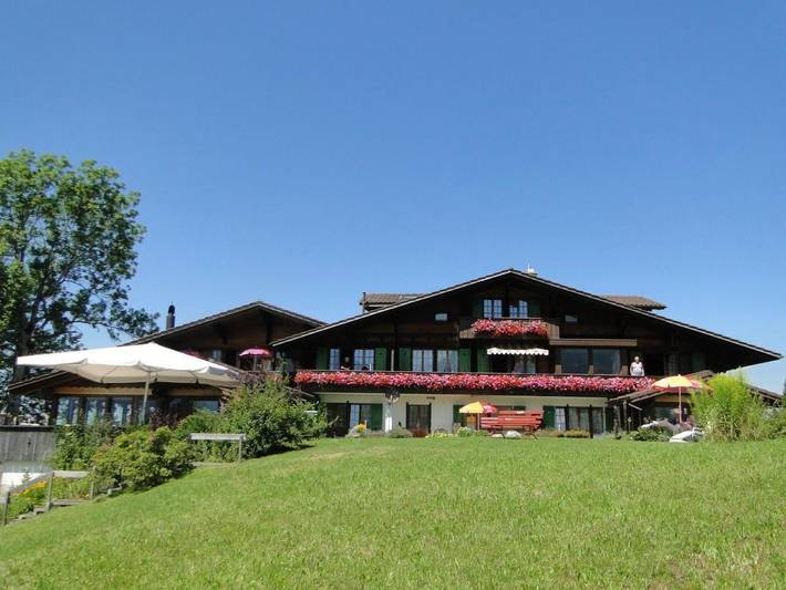Hôtel pour 2 personnes, avec terrasse ainsi que jardin et vue, animaux acceptés à Aeschi bei Spiez - 4