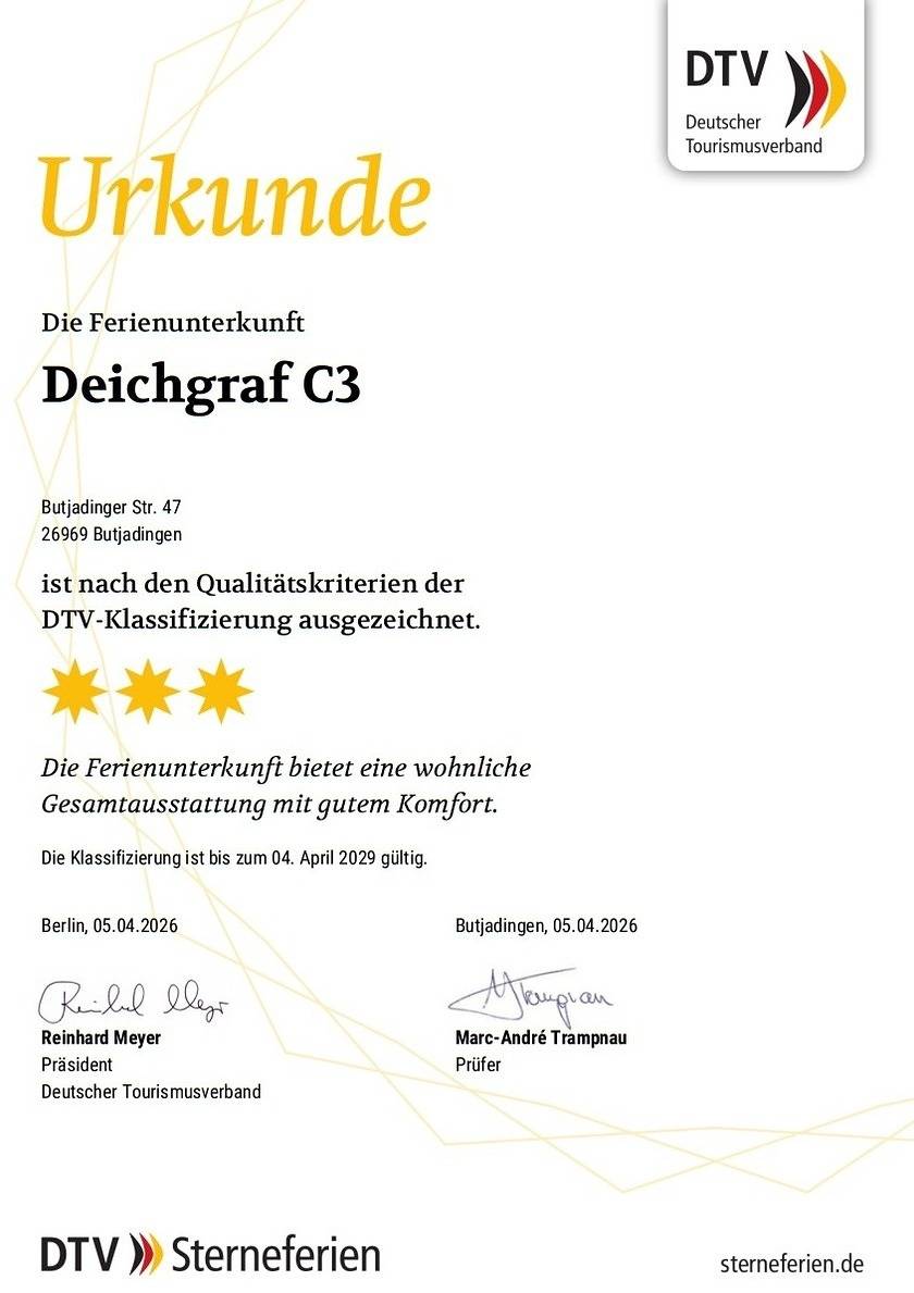 Ganze Ferienwohnung, 3-Sterne Ferienwohnung Deichgraf, Nordsee Burhave mit Balkon, Parkplatz, Pool & Sauna, Wlan in Burhave, Butjadingen