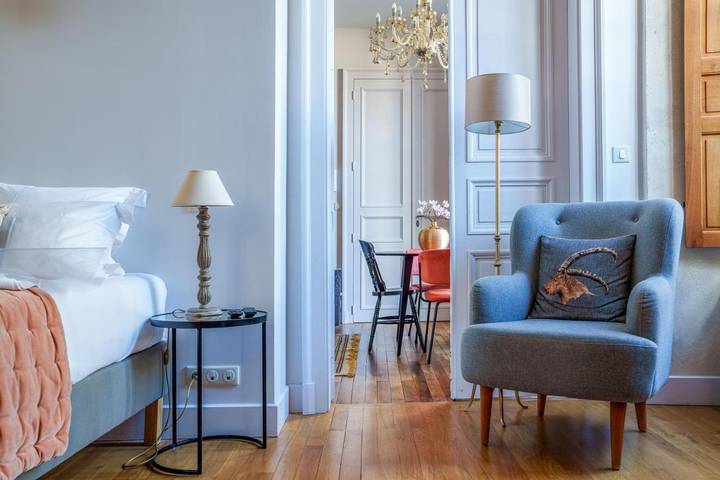 Vakantieappartement voor 3 personen, met tuin en uitzicht in Tours