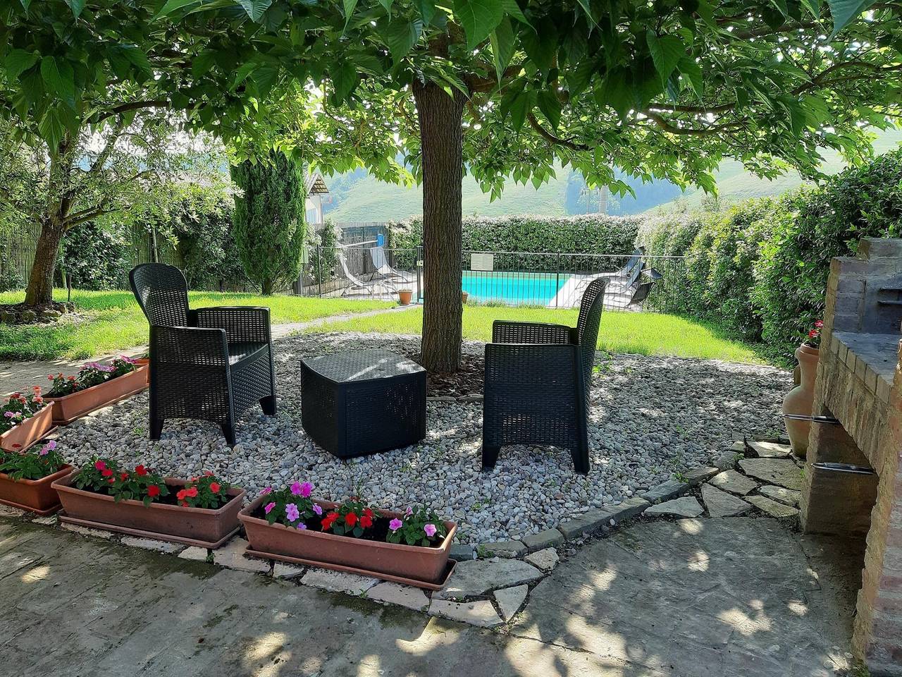 Toskanischer Kurzurlaub mit Garten in San Giovanni d'Asso, Montalcino